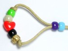 Salvation Bracelet 24 Red Heart Christmas Crayon Lime Light Khaki Cotton